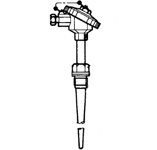 WZP-6312A固定螺紋錐形保護管引進型熱電阻 WZP-6312A固定螺紋錐形保護管引進型熱電阻