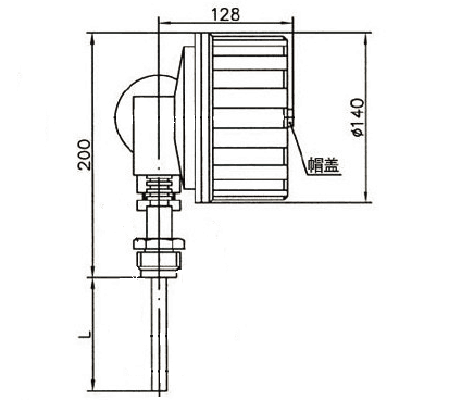 WSSX-481B可動(dòng)螺紋萬(wàn)向防爆電接點(diǎn)雙金屬溫度計(jì)安裝圖片
