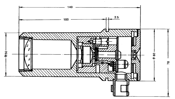 WFT-202非接觸式輻射高溫計(jì)外形尺寸