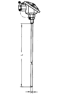 WRNK-121無固定防濺式鎧裝熱電偶安裝圖片