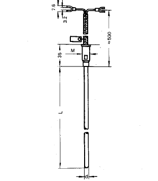 WRNK2-192無(wú)固定導(dǎo)線式雙支鎧裝熱電偶安裝圖片