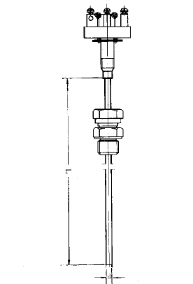 WZPK-208S固定卡套螺紋簡(jiǎn)易式鎧裝鉑熱電阻安裝圖片